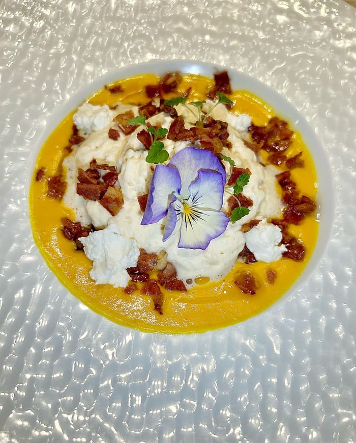 Dressage d'une assiette gastronomique
