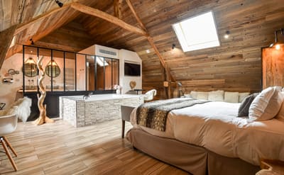 Suite megeve hotel jacuzzi privatif